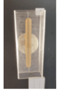 Gold Bar Clear Panel Sconce photo 1