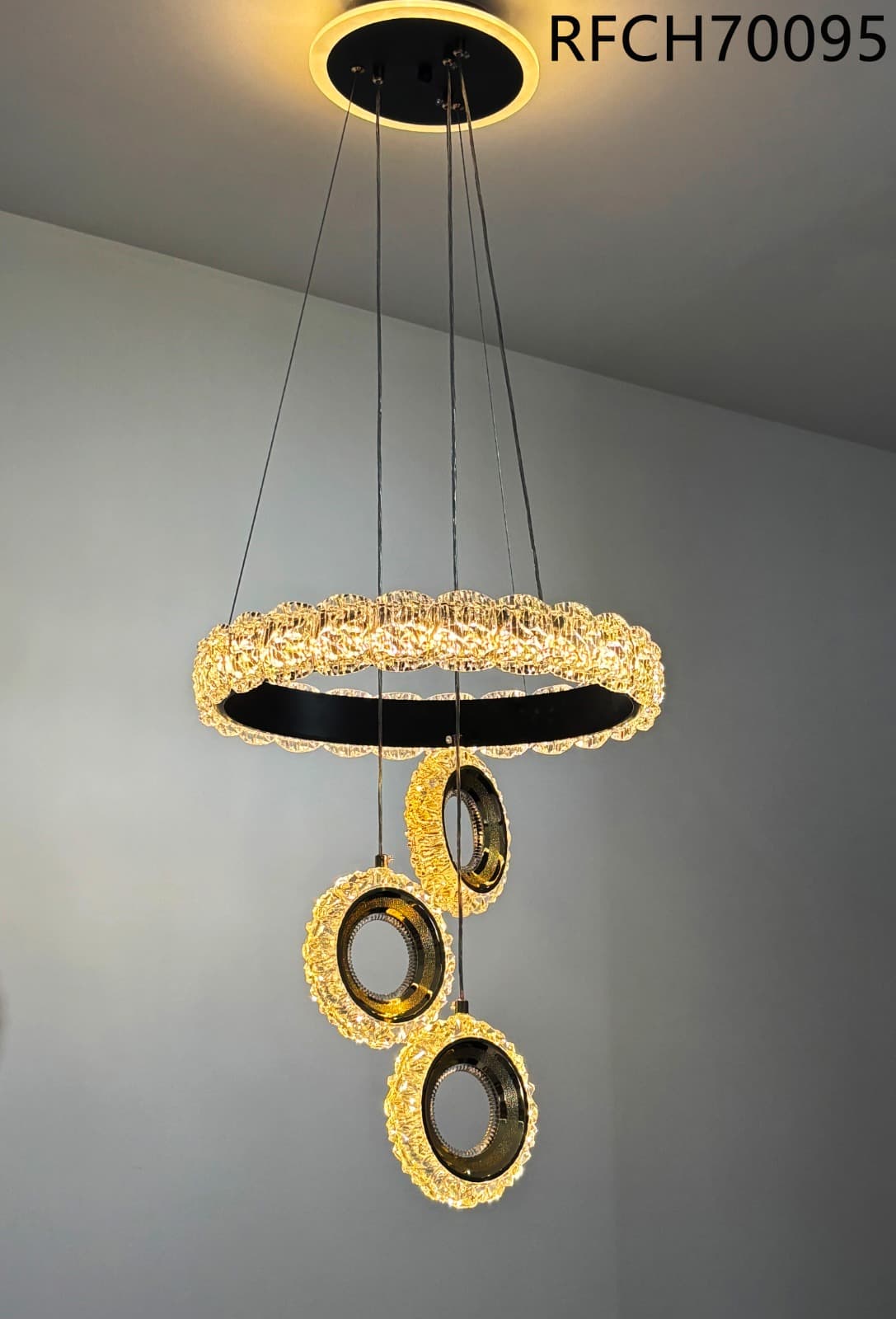 Double-Ring Crystal Pendant photo 1