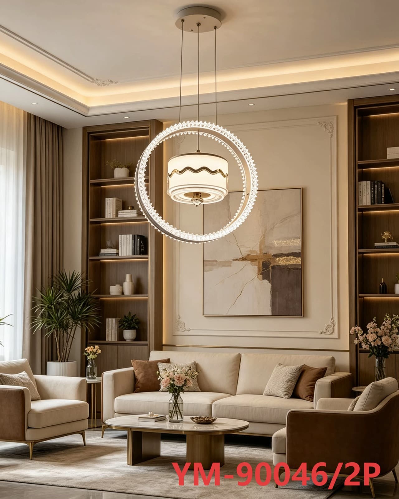 Triple Ring Ceiling Light photo 1